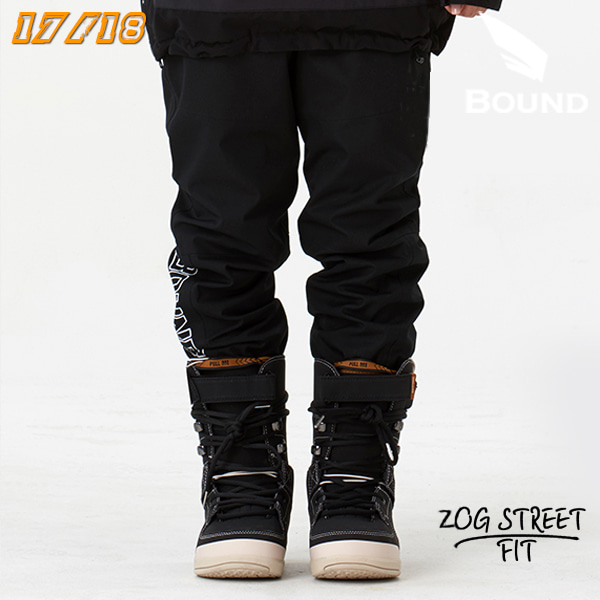 1718 BOUND ZOG TRACK PANTS_BLACK [ZOGGER STREET FIT] (바운드 조그트랙/조그스트릿핏 스노우보드 팬츠)