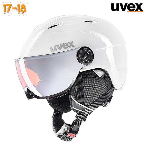 1718 UVEX JUNIOR Jun.Visor Pro White-Grey (우벡스 주니어 바이저 프로 스키/보드 헬멧) 