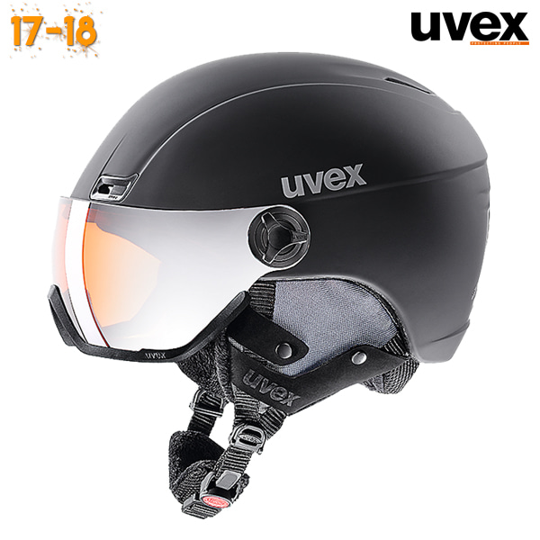 1718 UVEX 400 Visor Style - Black mat (우벡스 400 바이저 스타일 스키/보드 헬멧)