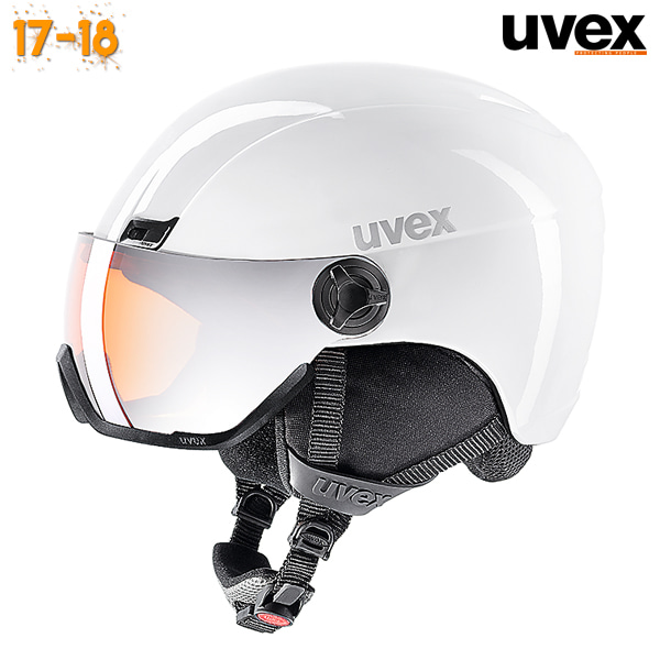1718 UVEX 400 Visor - White (우벡스 400 바이저 스키/보드 헬멧)
