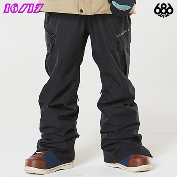 1617 686 AUTHENTIC SMARTY CARGO PANT - BLK (686 어센틱 스마티 카고 스노우보드복 팬츠)-★ L6W208BLK
