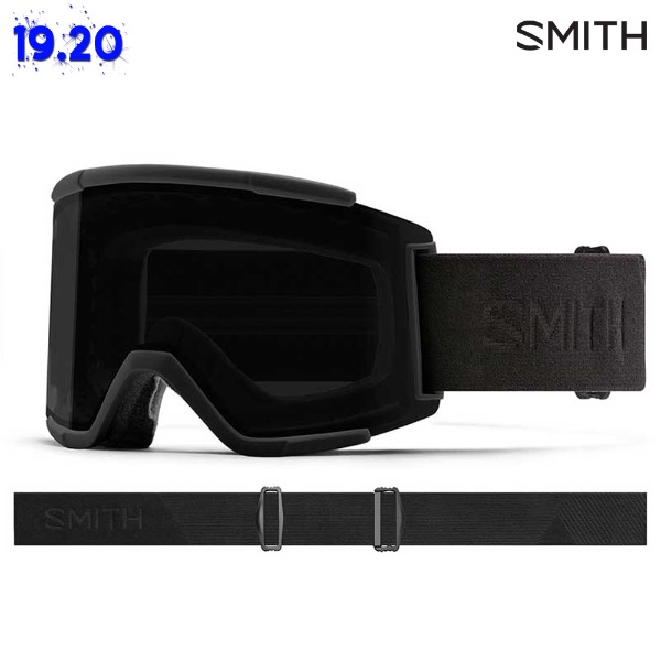 1920 SMITH SQUAD XL - Blackout (스미스 스쿼드 엑스엘 블랙아웃 크로마팝 썬 블랙 + 스톰 로즈 플래쉬 렌즈 스키/보드 고글)