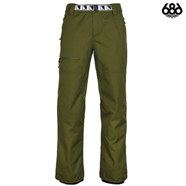686 DURABLE DOUBLE KNEE PANT - FATIGUE (686 듀라블 더블 니 스노우보드복 팬츠)- L7W205FTG 1718