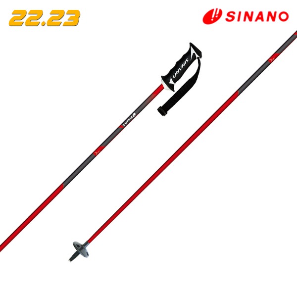 2223 SINANO CX FALCON - RED (시나노 CX 팔콘 레드 카본 스키 폴)