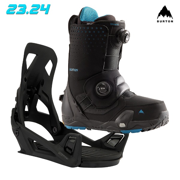 2324 BURTON Men&#039;s Photon Step On® Snowboard Boots Wide / Re:Flex Bindings - Black(버튼 포톤 스텝온 와이드 스노우보드 부츠 바인딩 세트)