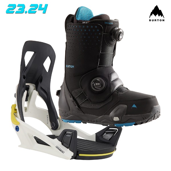 2324 BURTON Men&#039;s Photon Step On® Snowboard Boots Wide / Re:Flex Bindings - White/Graphic(버튼 포톤 스텝온 와이드 스노우보드 부츠 바인딩 세트)