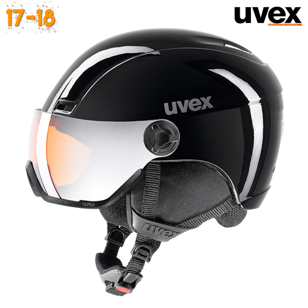 1718 UVEX 400 Visor - Black (우벡스 400 바이저 스키/보드 헬멧)
