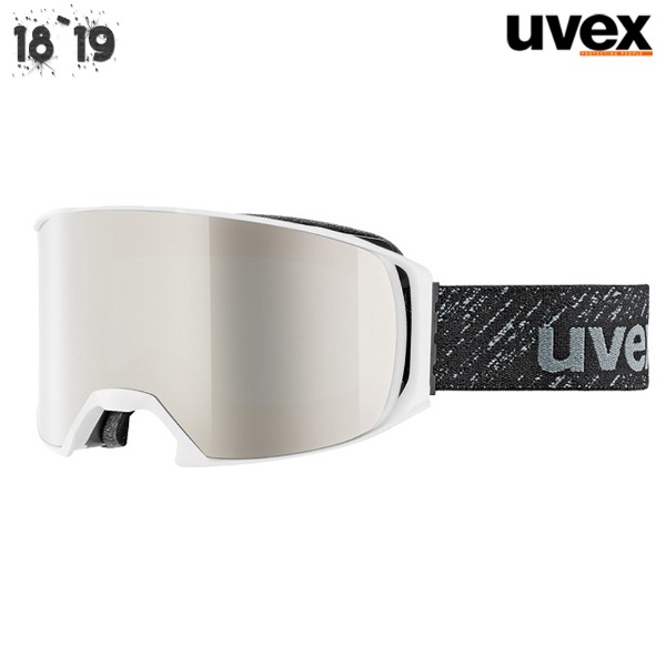 1819 UVEX Craxx.OTG FM - White Mat dl/mlr:Silver (우벡스 크랙스 FM/안경용고글/ 스키보드 고글)