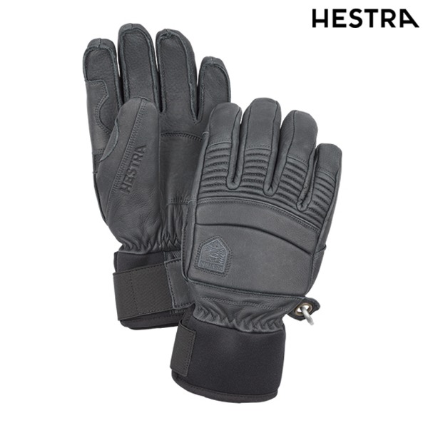 HESTRA Leather Fall Line - Grey (헤스트라 폴라인 블랙 스키 보드 가죽 오지장갑)31470-350