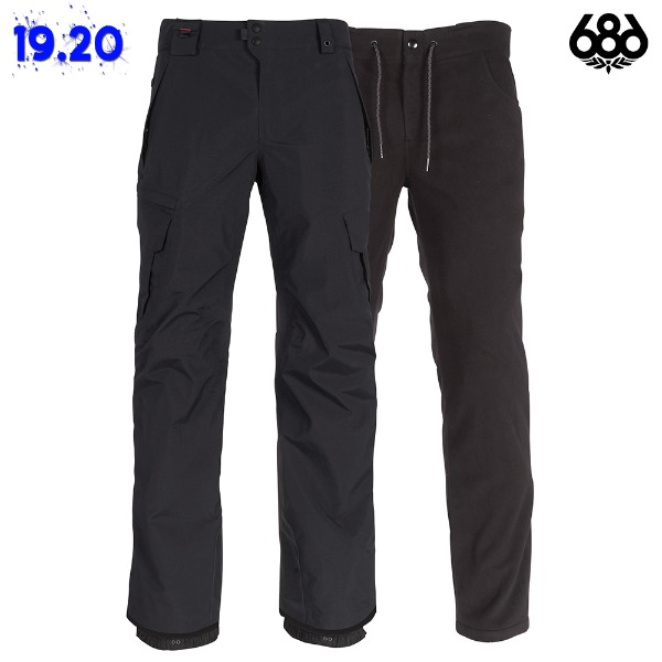 1920 686 SMARTY CARGO 3-in-1 Pant - BLACK (686 스마티 카고 스노우보드복 팬츠) 19FWKCR210