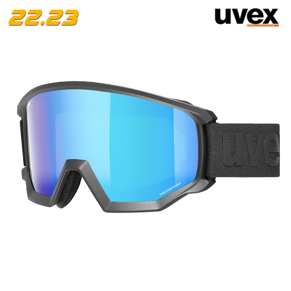 2223 UVEX ATHLETIC CV -BLACK M SL/blue-green (우벡스 에슬레틱 CV 스키보드 미러 고글)