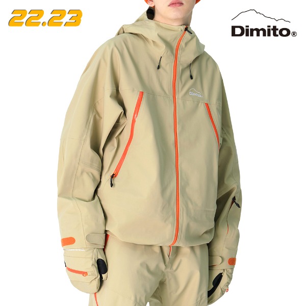 2223 DIMITO LEVEL 3L JACKET - BEIGE (디미토 레벨 3L 스노우보드복 자켓)